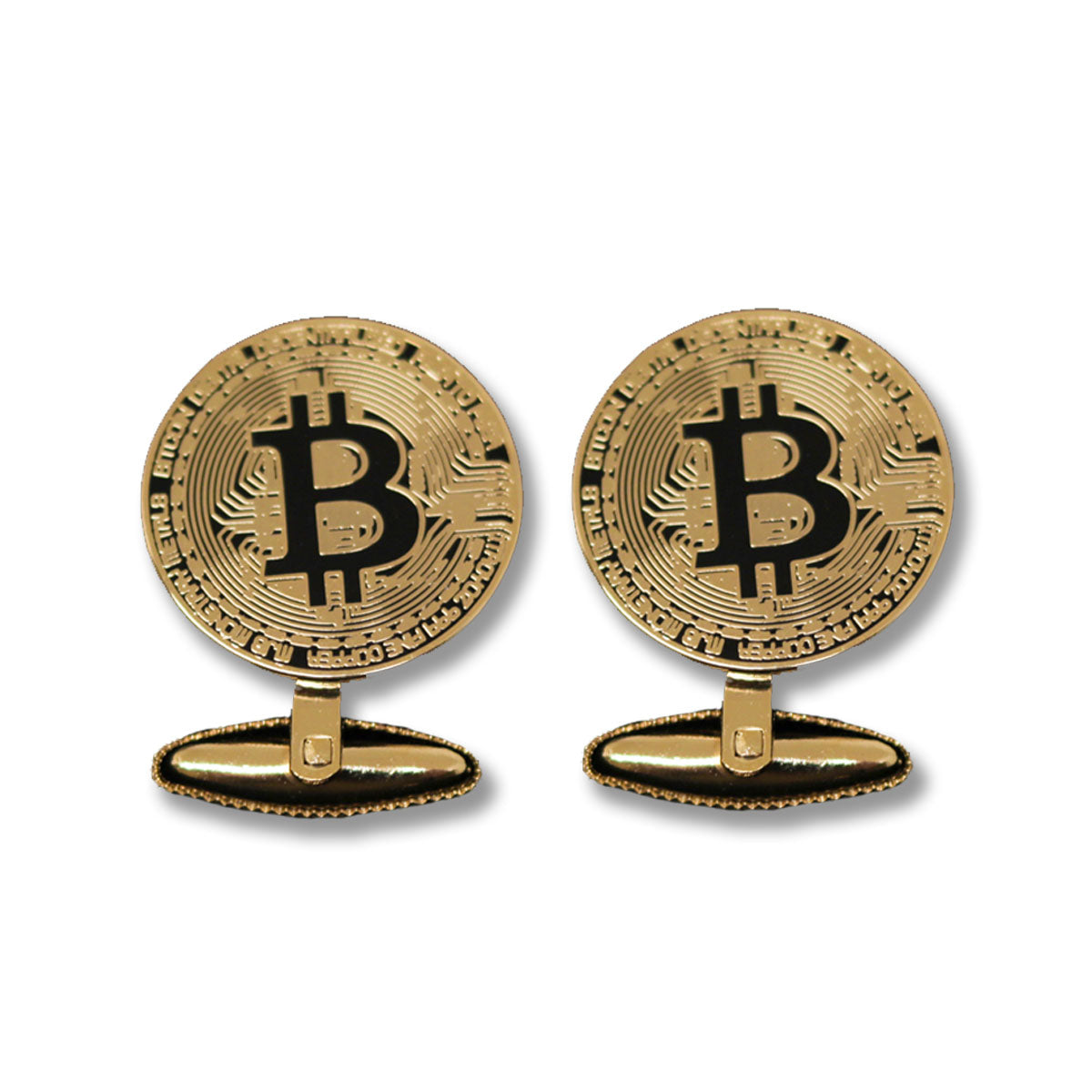 Kryptoez | Bitcoin Gold Cufflinks – KRYPTOEZ
