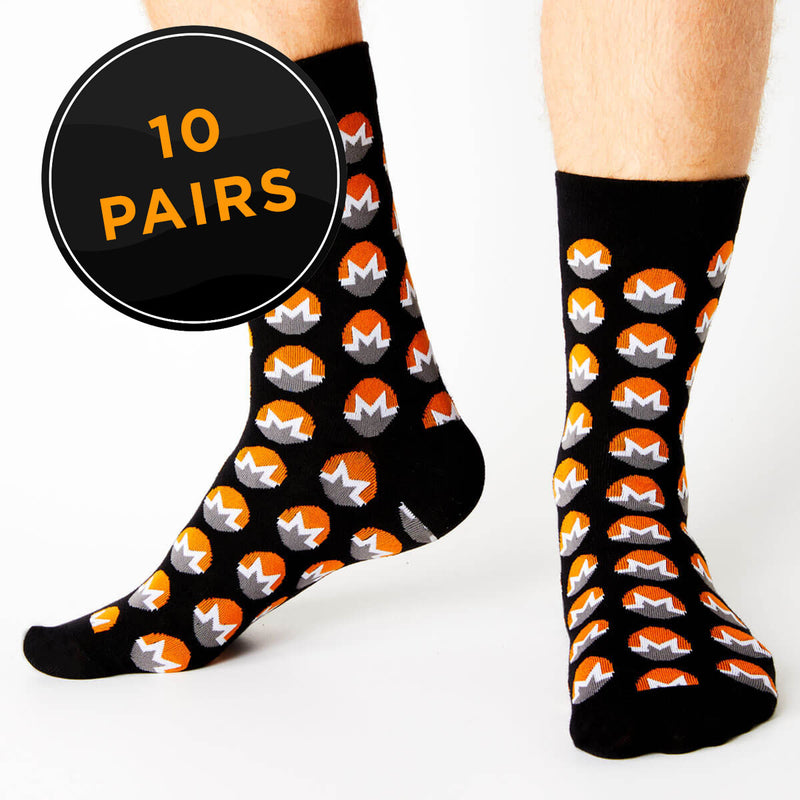Monero Crew Fit Socks (Pack of 10)